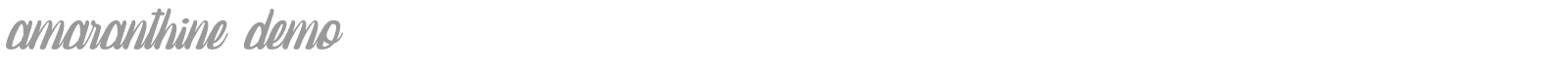 Amaranthine font preview